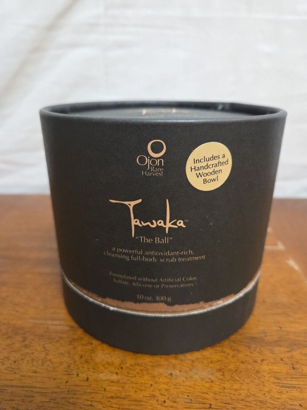 Ojon Tawaka Ancient Tribal Ball Full Body Cleansing Scrub with Wooden Bowl
